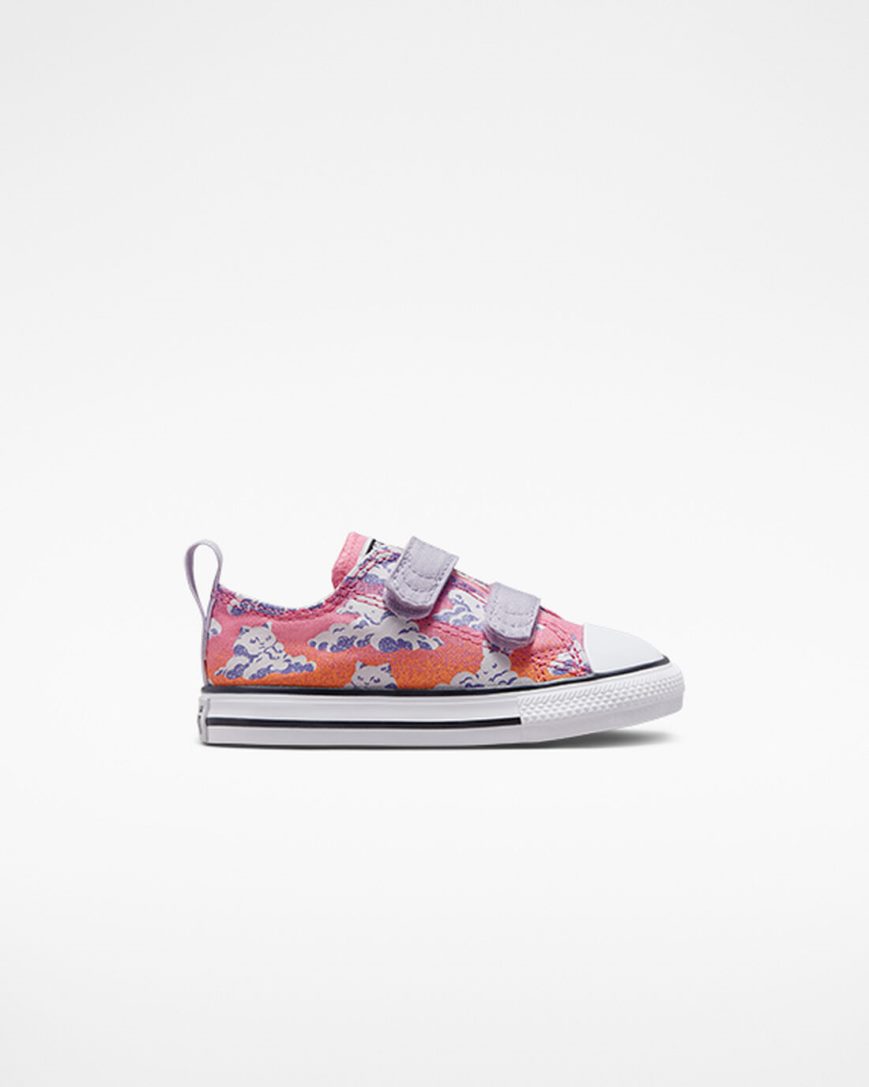 Girls\' Converse Chuck Taylor All Star Easy-On Cloud Gazer Low Top Shoes Purple / Pink | AU C3496V